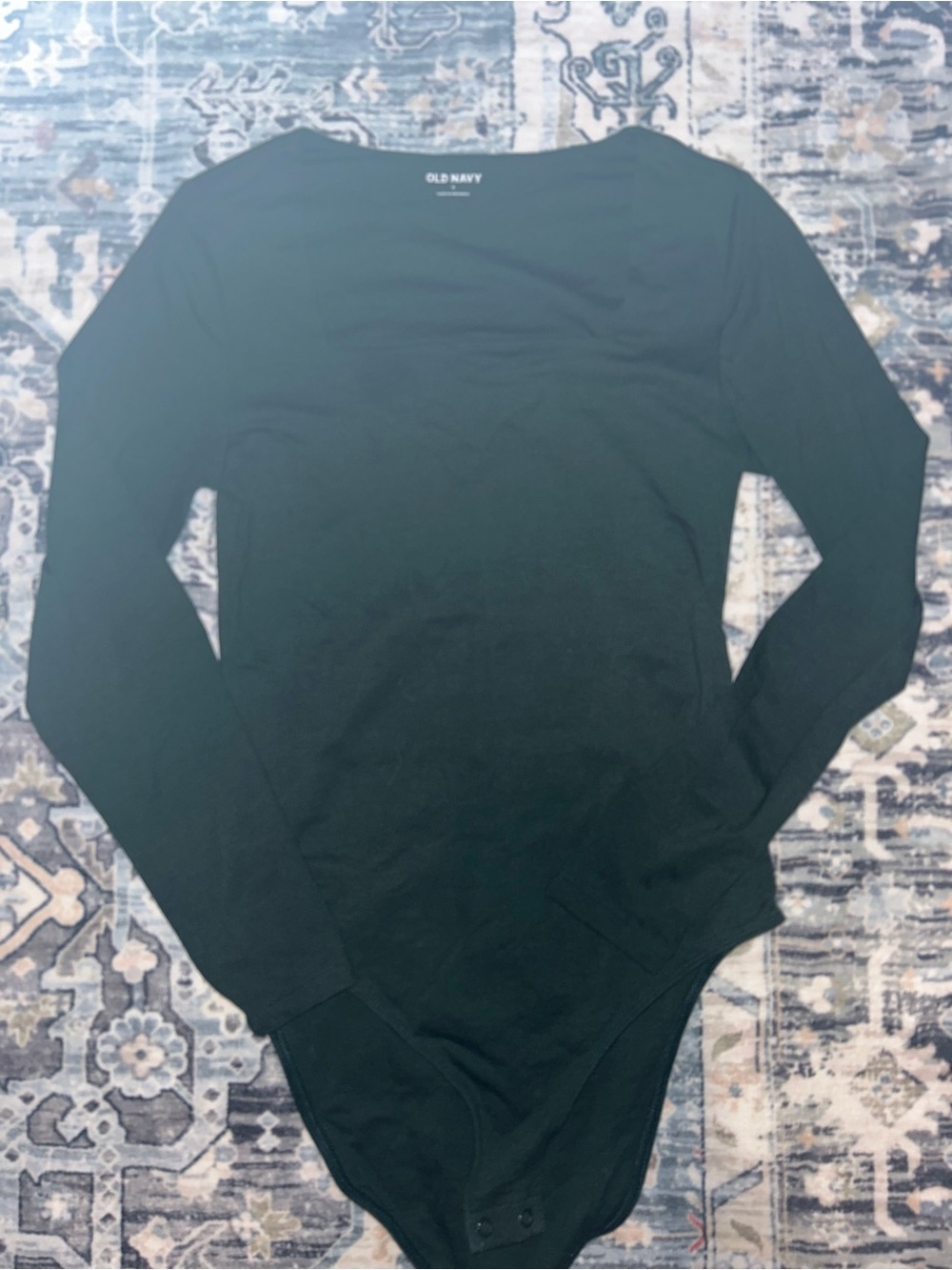 Old Navy Green Long Sleeve Bodysuit